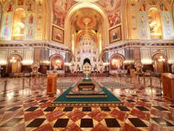 Inside the Cathedral of Christ the Saviour
