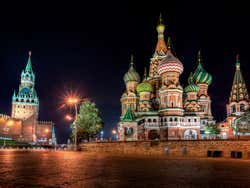 Red Square at night